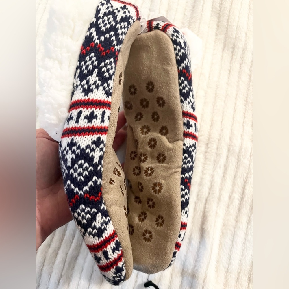 Cozy Knit Patterned Sock Slippers - Picture 2 of 4